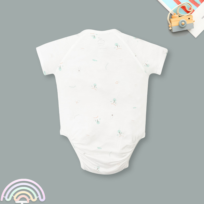 Bodysuit tay ngắn La Pomme mềm mịn đón con yêu màu hồng 6