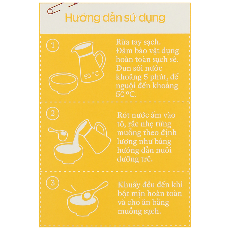 Bột ăn dặm Vinamilk RiDielac Gold yến mạch, gà và đậu Hà Lan hộp 200g (7 - 24 tháng) 23