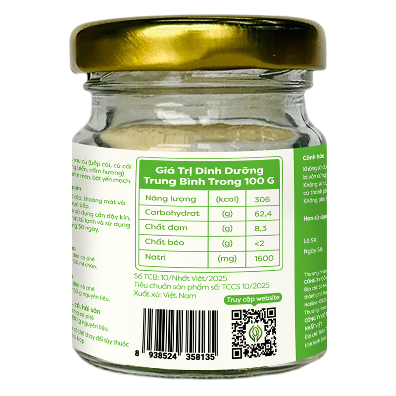 Bột nêm Anpaso măng tây hũ 60g - Giao bao bì ngẫu nhiên 33