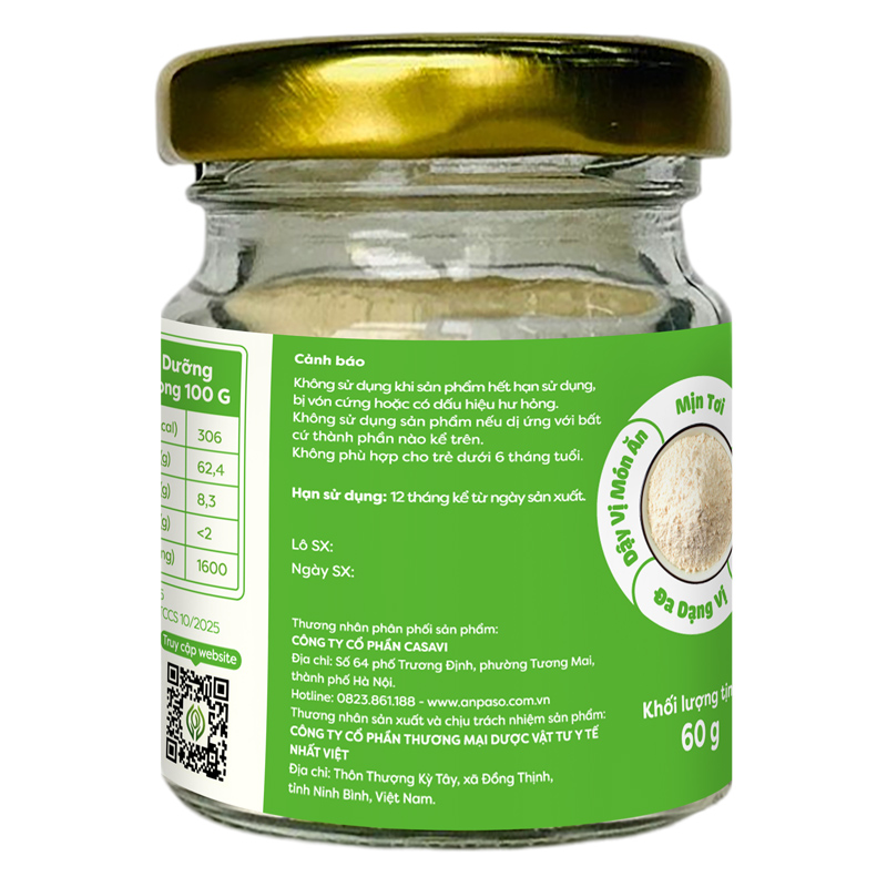 Bột nêm Anpaso măng tây hũ 60g - Giao bao bì ngẫu nhiên 34