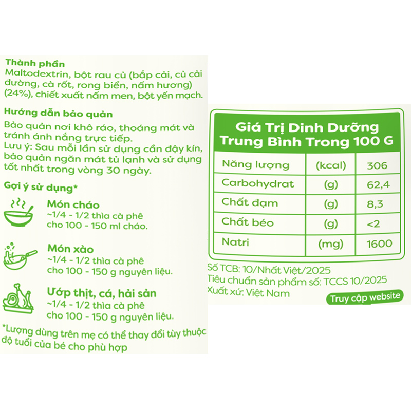 Bột nêm Anpaso măng tây hũ 60g - Giao bao bì ngẫu nhiên 35