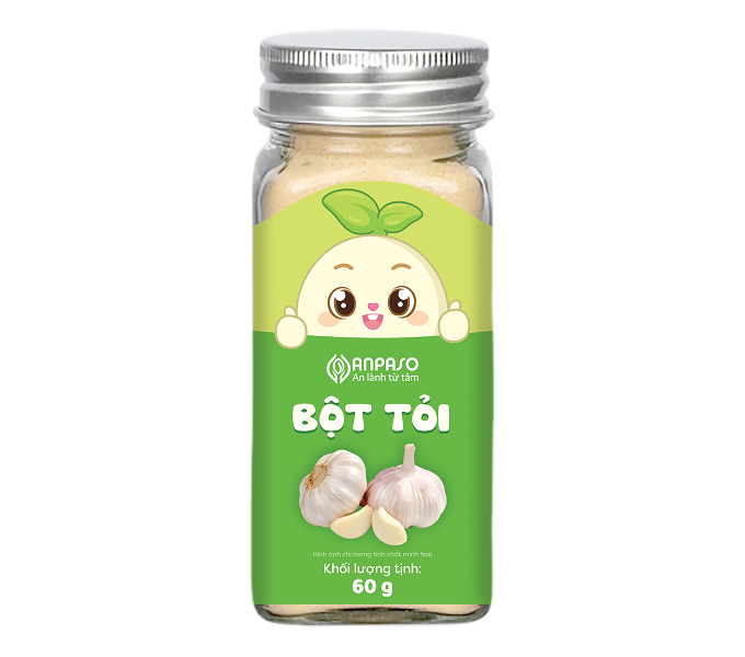 Bột tỏi Anpaso 60g gia vị cho bé ăn dặm, an toàn - AVAKids.com