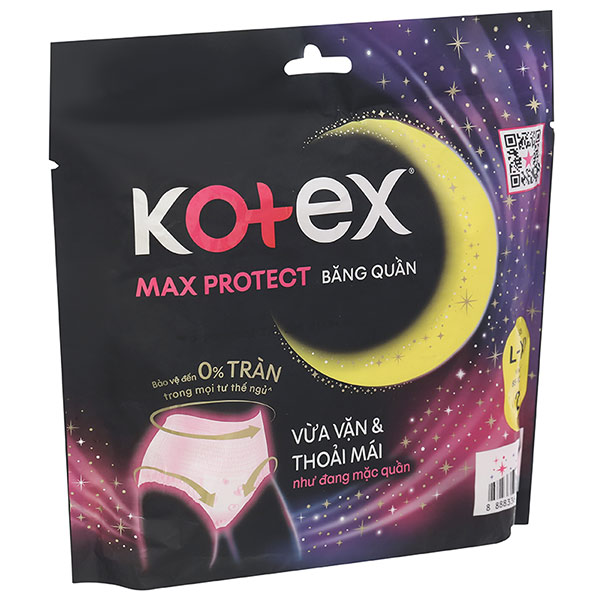 Băng quần Kotex Max Protect size L-XL chống tràn