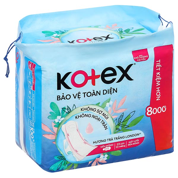 Băng vệ sinh Kotex bảo vệ toàn diện, siêu mỏng có cánh