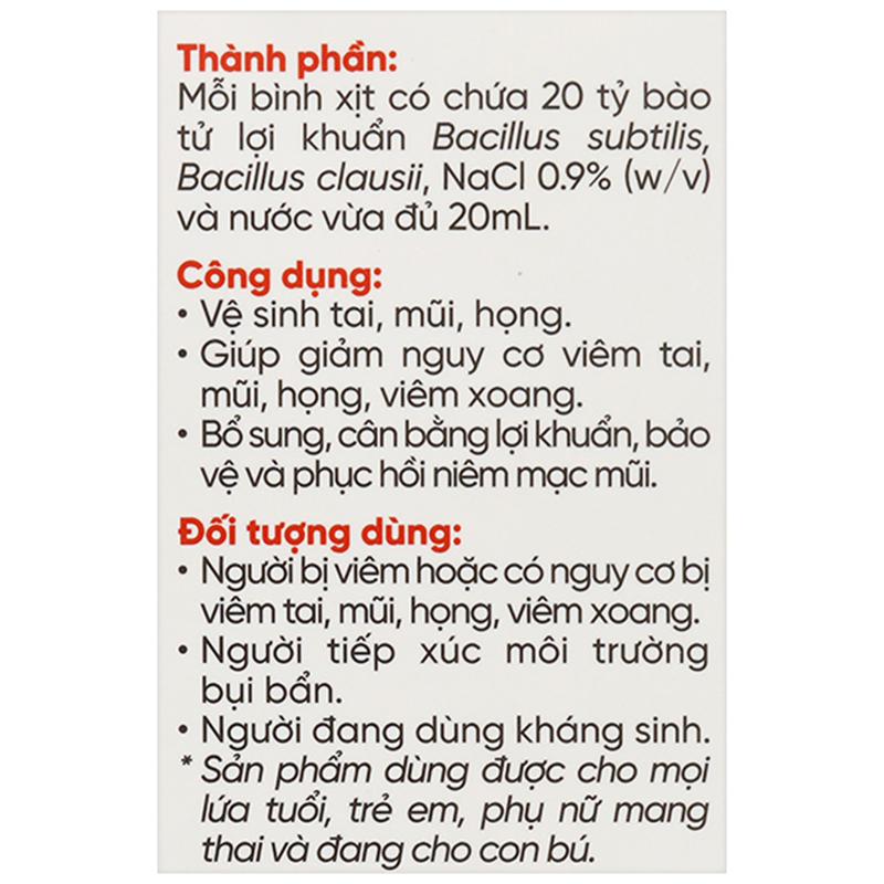 Dung dịch LiveSpo Navax giúp giảm nguy cơ viêm đường tai, mũi, họng chai 20ml - 8