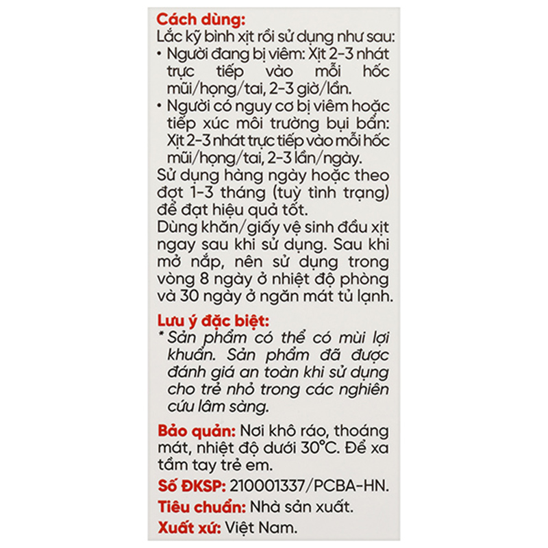Dung dịch LiveSpo Navax giúp giảm nguy cơ viêm đường tai, mũi, họng chai 20ml - 9