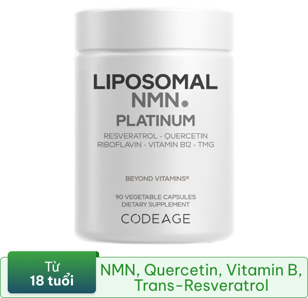 Codeage Liposomal NMN hỗ trợ tăng cường sức khỏe, giảm mệt mỏi lọ 90 viên