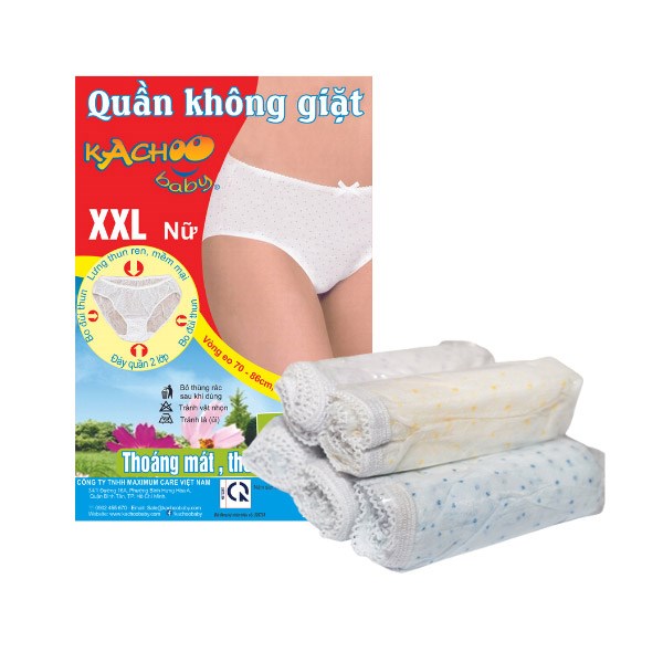 Quần lót vải không dệt mặc 1 lần KACHOOBABY size XXL (Bịch 5 cái) 6