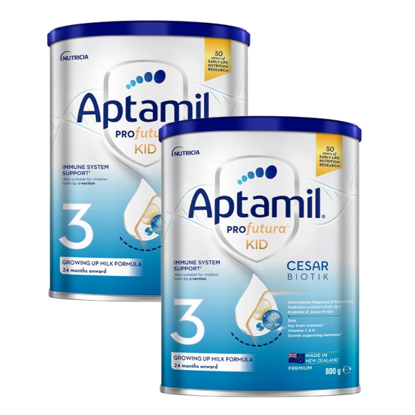 Combo 2 sữa bột Aptamil Profutura Kid Cesarbiotik số 3 800g (từ 2 tuổi) - Giao bao bì ngẫu nhiên - AVAKids.com
