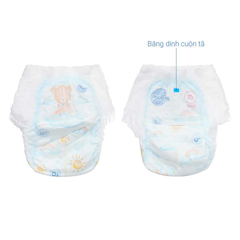 Combo 2 tã quần Molfix Oxy size XL 62 miếng/bịch (12 - 17 kg) 7