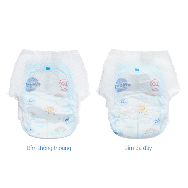 Tã quần Molfix Oxy size XXL 56 miếng (15 - 25 kg) 12
