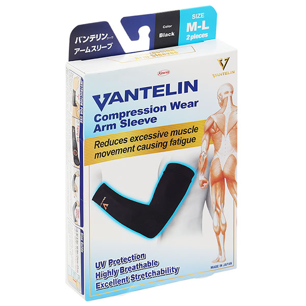 Đai bó ống tay Vantelin Compression Wear màu đen