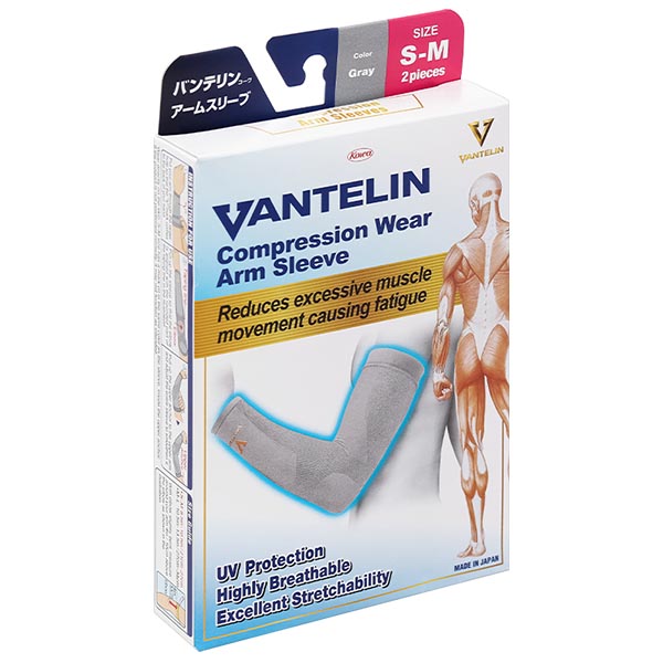 Đai bó ống tay Vantelin Compression Wear màu xám