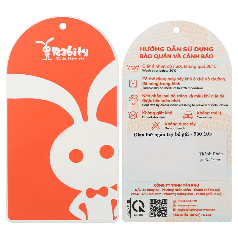 Đầm bé gái Rabity 950.105 màu xanh dương 18