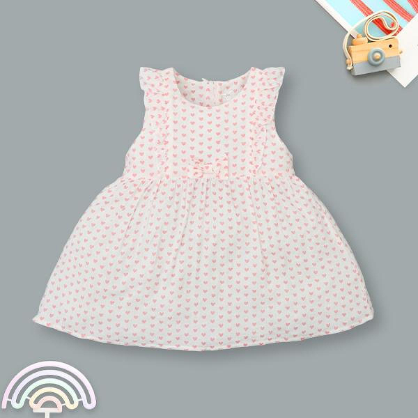 Đầm Rabity cotton hồng