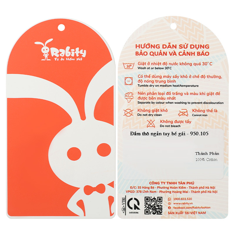 Đầm bé gái Rabity 950.105 màu xanh dương 9