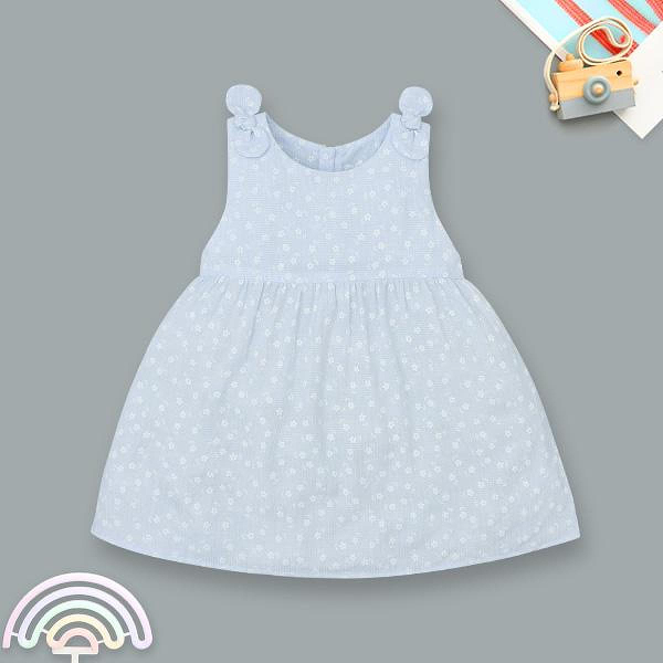 Đầm Rabity cotton xanh