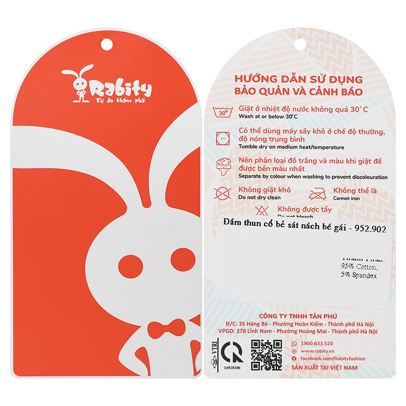 Đầm bé gái Rabity 952.902 màu xanh dương 18
