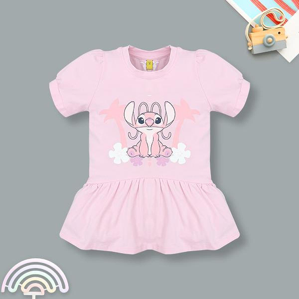 Đầm Rabity cotton hồng