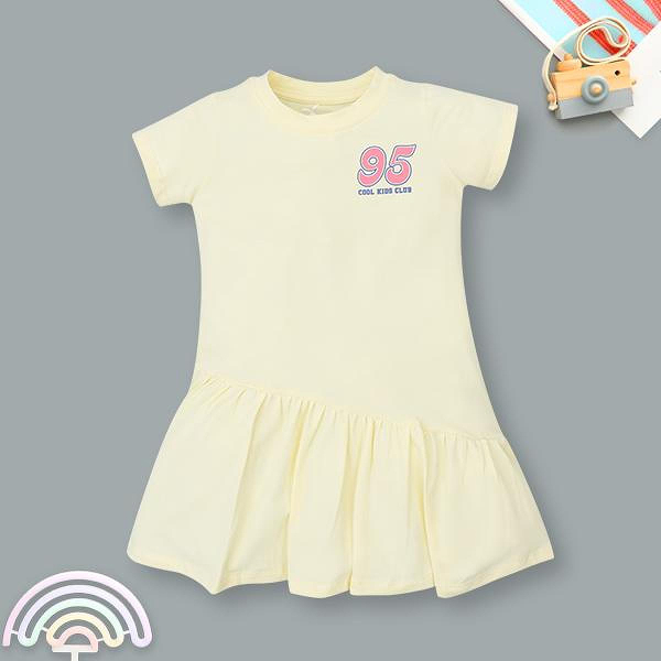 Đầm Rabity cotton vàng
