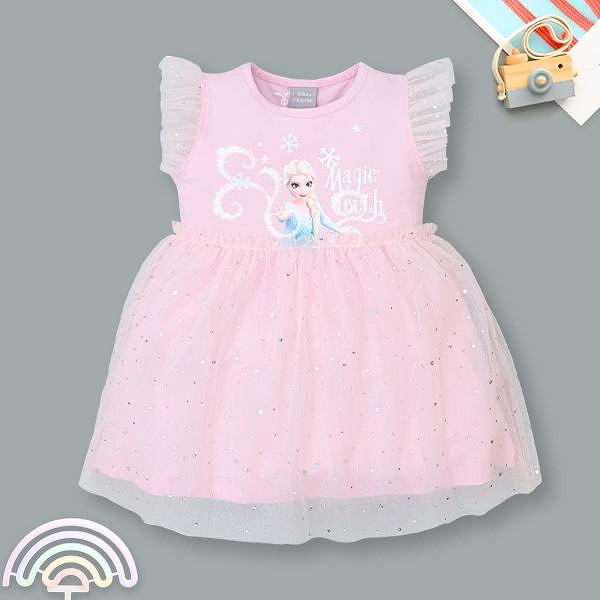 Đầm Rabity cotton hồng