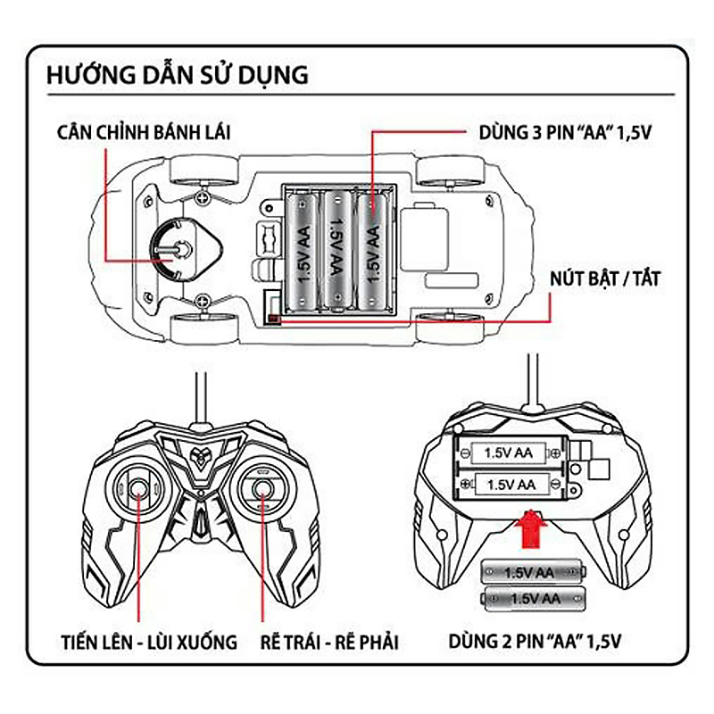 Đồ chơi điều khiển siêu xe Veyron Doanh Nhân Winka DK81206 5