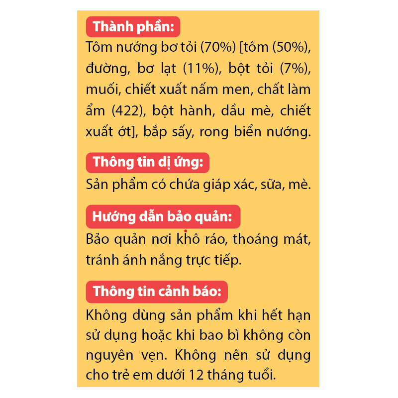 Gia vị rắc cơm IKIRO vị tôm nướng bơ tỏi 27g (từ 1 tuổi) 7