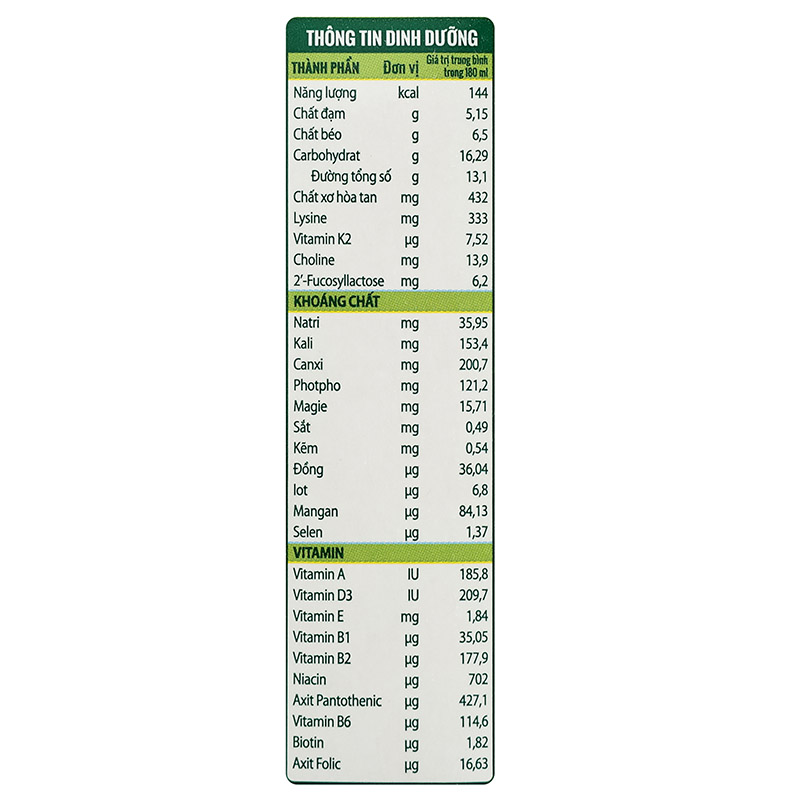 Lốc 4 hộp sữa non pha sẵn ColosBaby Gold D3K2 180 ml (từ 1 tuổi) 11