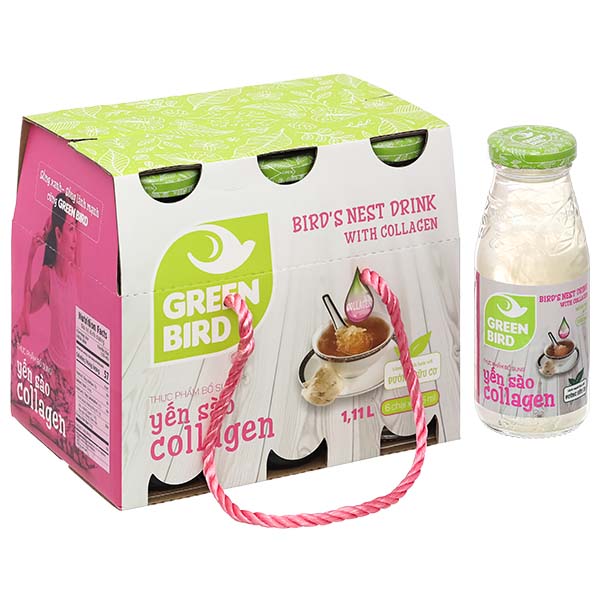 Nước yến Collagen Green Bird Nutrinest