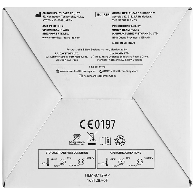 Máy đo huyết áp bắp tay Omron HEM-8712 - 11