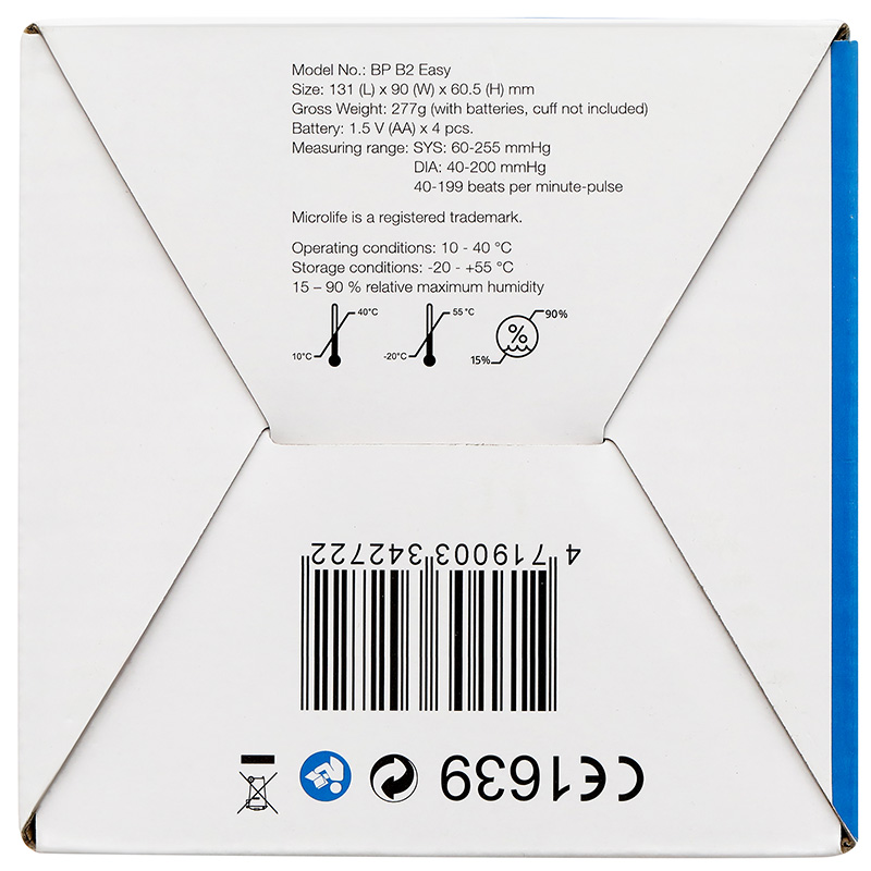 Máy đo huyết áp bắp tay Microlife B2 Easy - 13