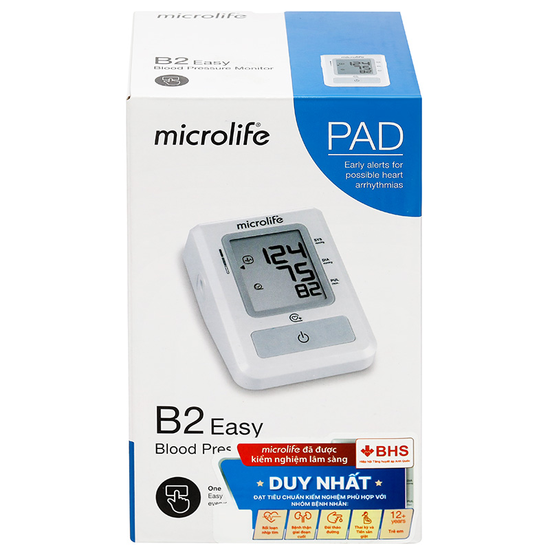 Máy đo huyết áp bắp tay Microlife B2 Easy - 8