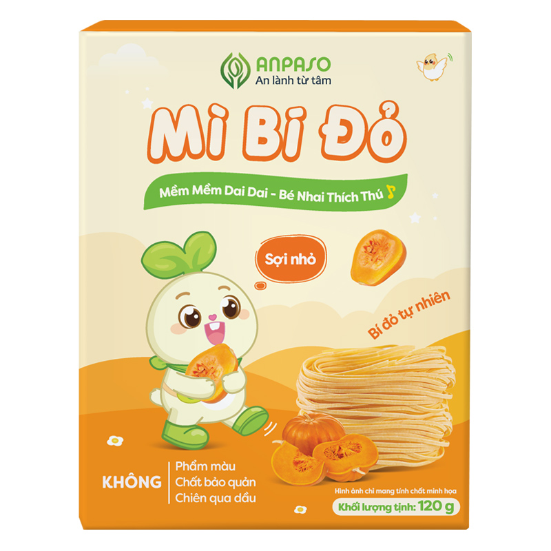 Mì ăn dặm hữu cơ củ cải đỏ và củ dền Anpaso 120g (từ 7 tháng) 13