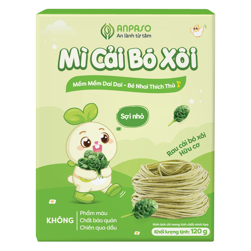 Mì ăn dặm hữu cơ củ cải đỏ và củ dền Anpaso 120g (từ 7 tháng) 20