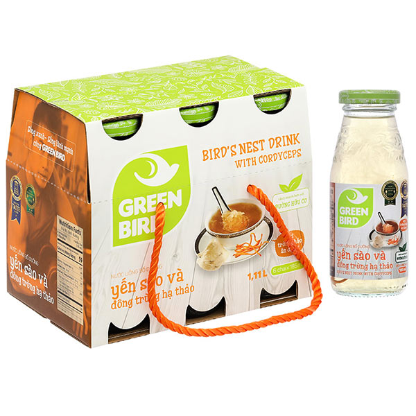 Nước yến sào và đông trùng hạ thảo Green Bird