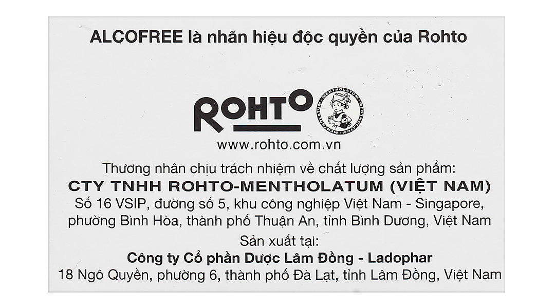Rohto Alcofree hỗ trợ giảm các triệu chứng khó chịu do uống rượu bia hộp 10 chai x 50ml - 8