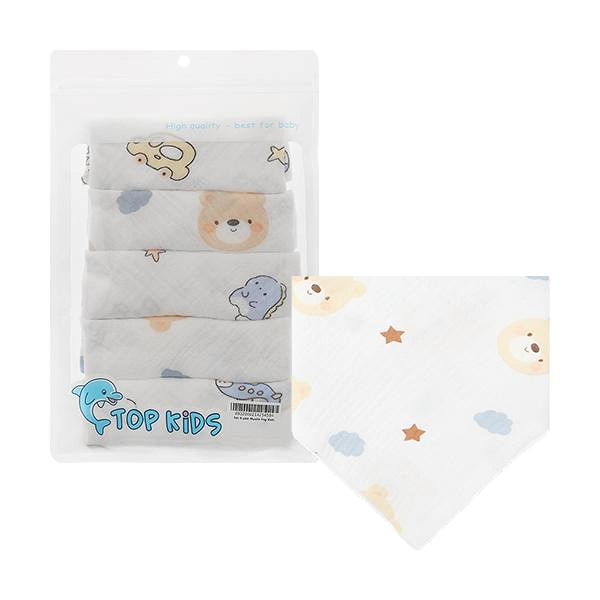 Set 5 yếm ăn cho bé TOP KIDS - Hình ngẫu nhiên (từ 0 tháng)