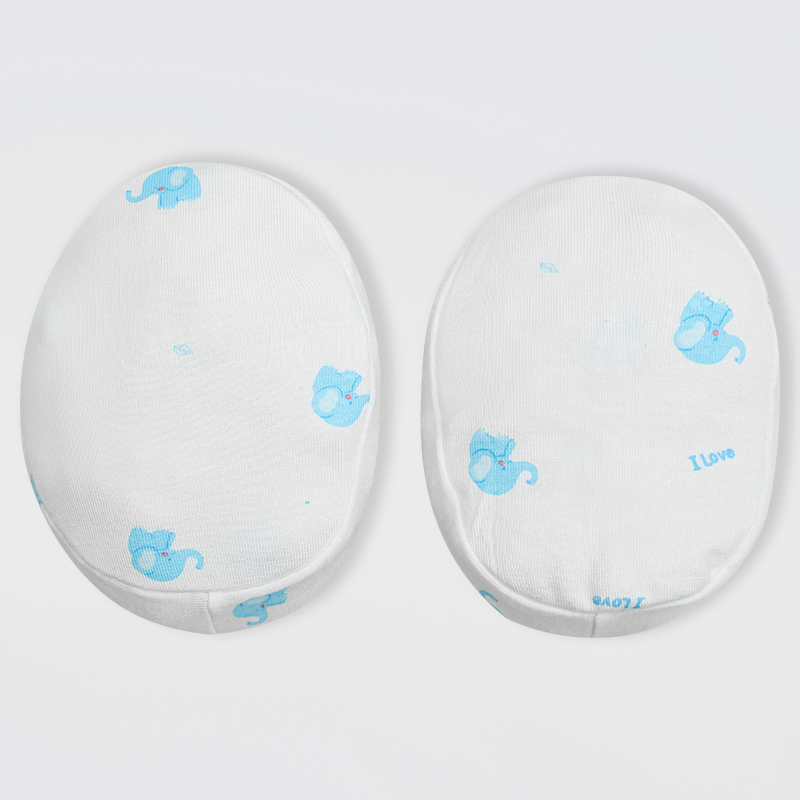 Set nón, bao tay bao chân in voi con IQ Baby màu trắng (0 -3 tháng) 7