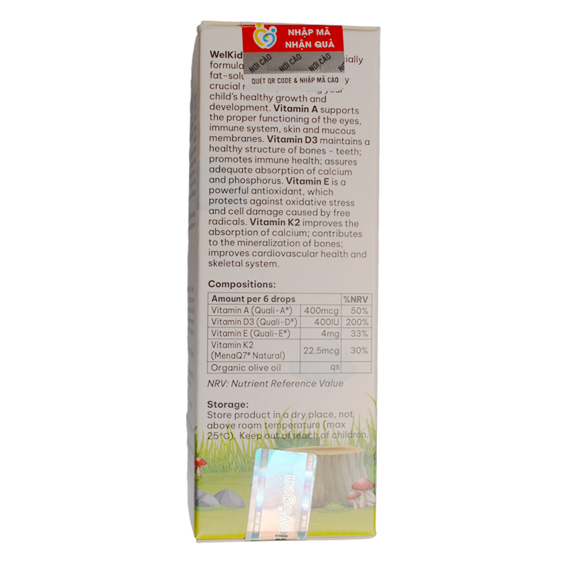 Combo 3 thực phẩm bảo vệ sức khỏe Welkids Adek D3K2 hỗ trợ tăng sức đề kháng, 10 ml dạng nhỏ giọt (từ 0 tháng) 14
