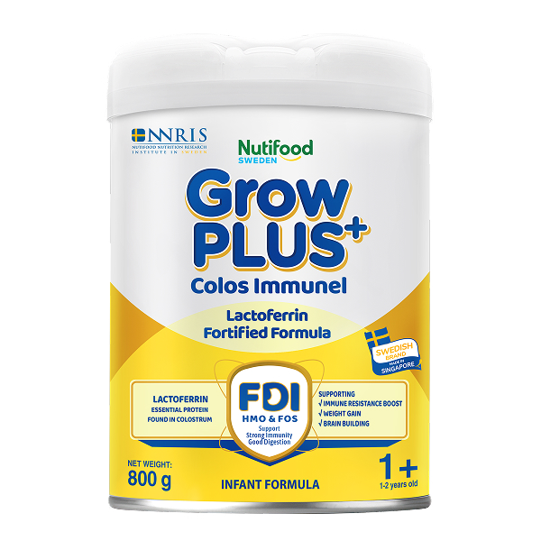 Sữa Nutifood GrowPLUS+ Colos Immunel 1+ 800g (1-2 tuổi) - AVAKids.com