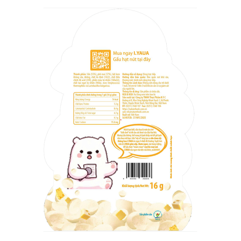 Sữa chua khô sấy thăng hoa vị socola IYAUA túi 16g (từ 1 tuổi) 22