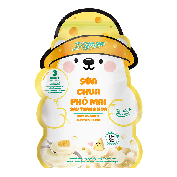 Sữa chua khô sấy thăng hoa vị phô mai IYAUA túi 16g (từ 1 tuổi)