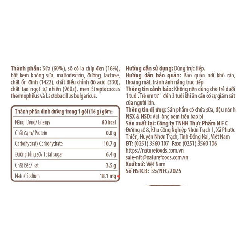 Sữa chua khô sấy thăng hoa vị socola IYAUA túi 16g (từ 1 tuổi) 4