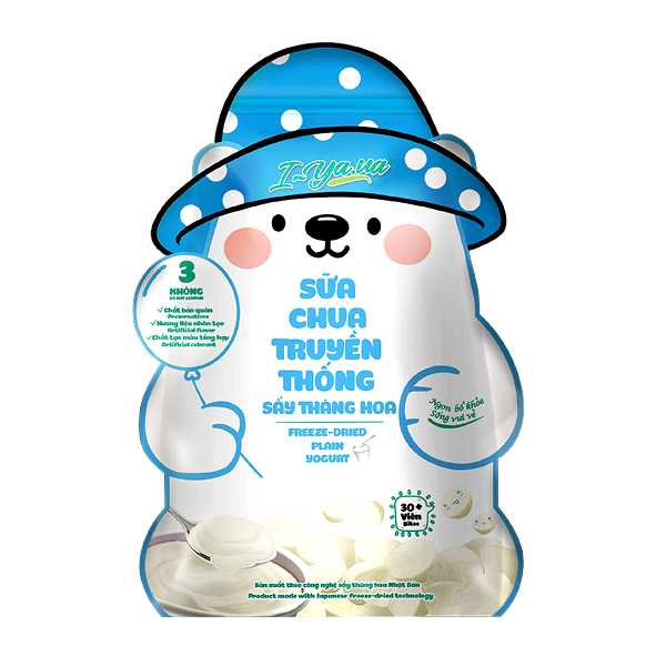 Sữa chua khô sấy thăng hoa vị truyền thống IYAUA túi 16g (từ 1 tuổi)