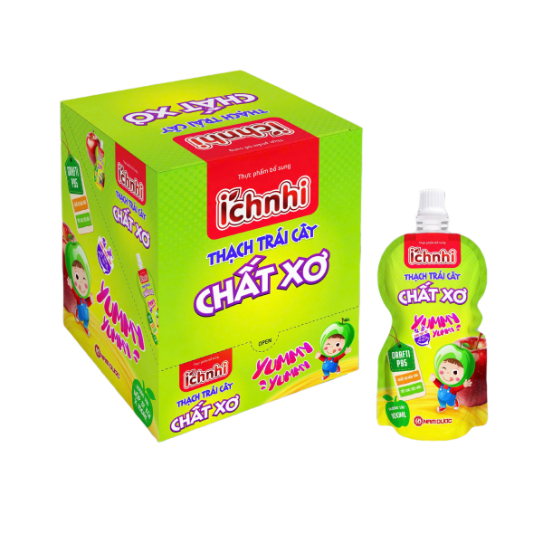 Thạch Ích Nhi bổ sung chất xơ hương trái cây, 12 túi (từ 2 tuổi)