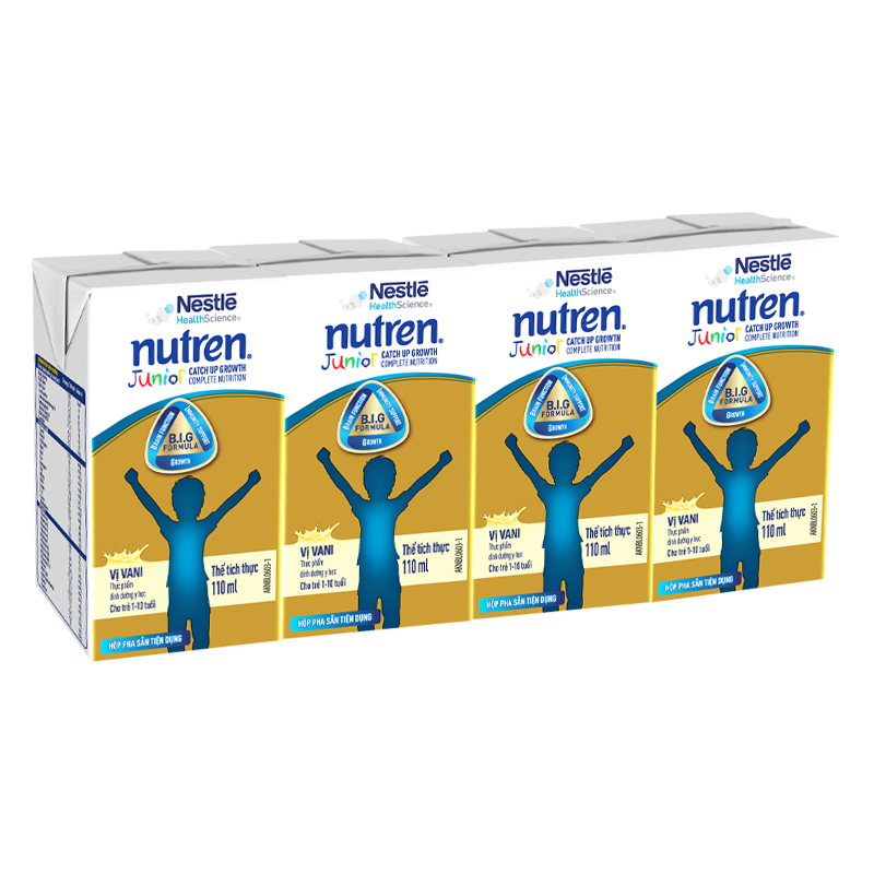 Thùng 36 hộp sữa pha sẵn Nutren Junior hương vani 110 ml (1 - 10 tuổi) - Giao bao bì ngẫu nhiên 4