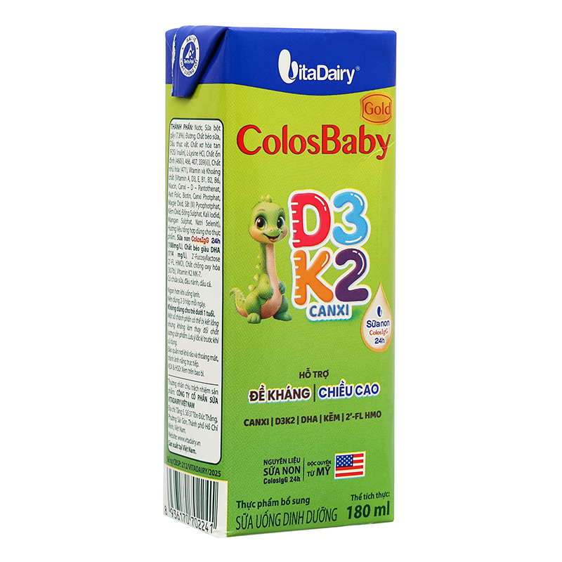 Lốc 4 hộp sữa non pha sẵn ColosBaby Gold D3K2 180 ml (từ 1 tuổi) 17