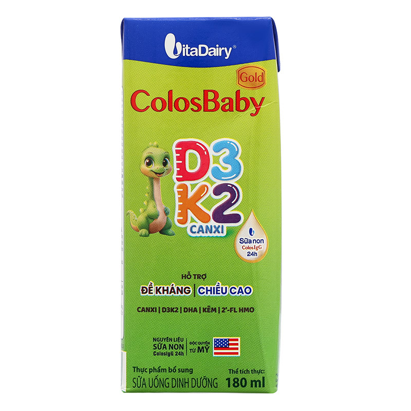 Lốc 4 hộp sữa non pha sẵn ColosBaby Gold D3K2 180 ml (từ 1 tuổi) 18