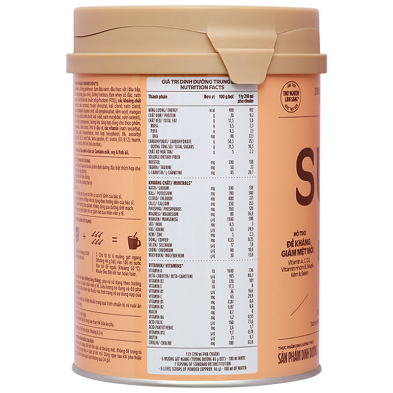 Thực phẩm dinh dưỡng y học: Sản phẩm dinh dưỡng - Vinamilk Sure Diacerna - 16