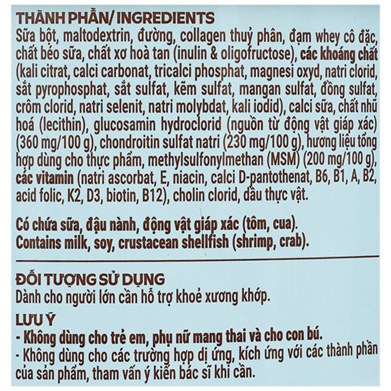 Sản phẩm dinh dưỡng ít béo, bổ sung canxi - Vinamilk Sure Canxipro - 23